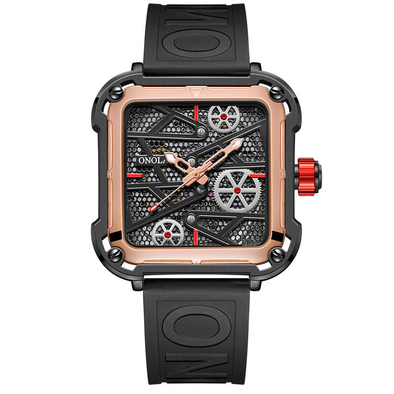 LoomTech ChronoEdge™ — Men’s Mechanical Watch | 44mm Stainless Steel Design, 30M Waterproof, Automatic Precision Movement