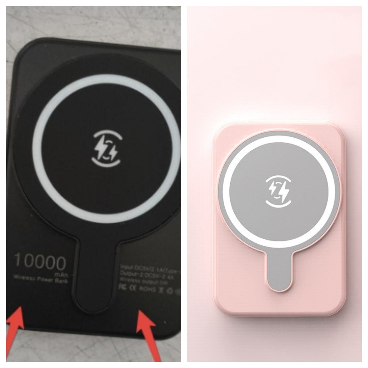 LoomTech™ Mini Magnetic Power Bank 5000mAh – Fast Wireless Charging Portable Battery for iPhone & More