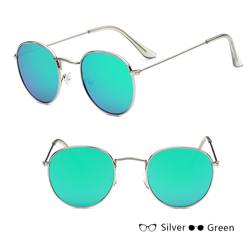 LoomTech™ Women’s Retro Round Sunglasses – Metal Frame UV-Protective Eyewear