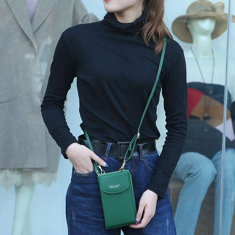 LoomTech™ PU Leather Crossbody Handbag – Smart, Stylish, and Functional