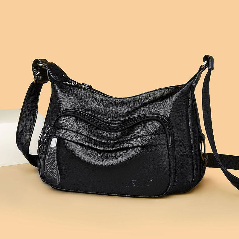 LoomTech™ High-Capacity Shoulder Bag – Large PU Leather Crossbody Handbag for Women