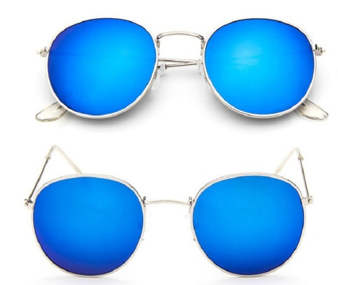 LoomTech™ Women’s Retro Round Sunglasses – Metal Frame UV-Protective Eyewear