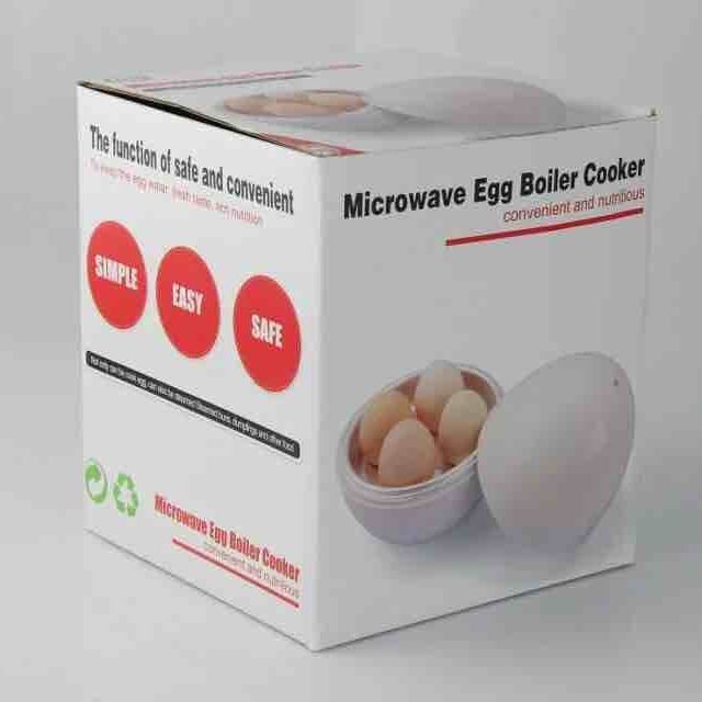 LoomTech Microwave Egg Boiler – 4-Egg Fast Steamer Cooker Kitchen Tool