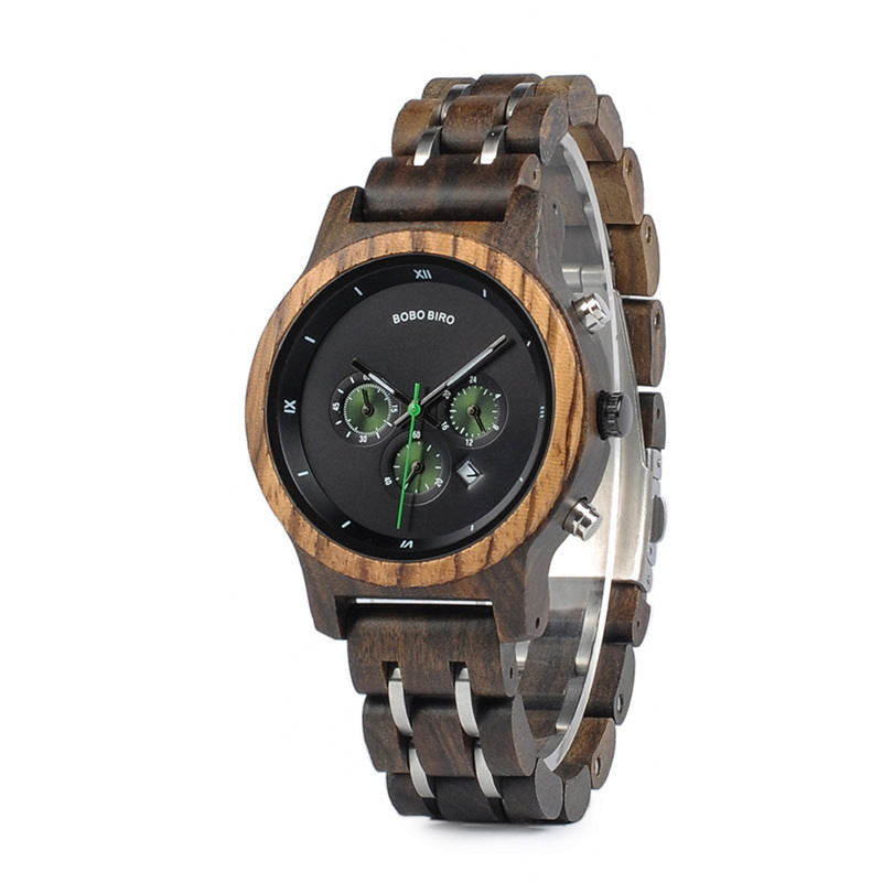 LoomTech TimberTime™ — Men’s Wooden Watch for Business & Casual Style | Handcrafted Eco-Luxury Timepiece