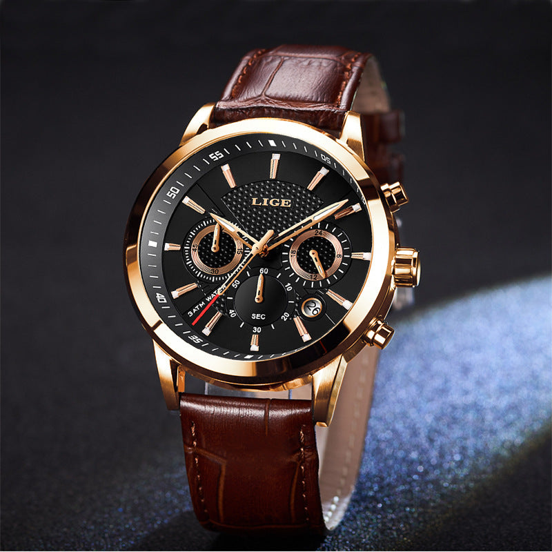LoomTech TitanEdge™ — Men’s Fashion Sport Watch | Mechanical Precision, Mineral Glass Mirror & Lifetime Warranty