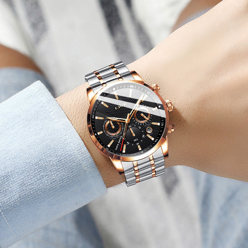 LoomTech TitanEdge™ — Men’s Fashion Sport Watch | Mechanical Precision, Mineral Glass Mirror & Lifetime Warranty