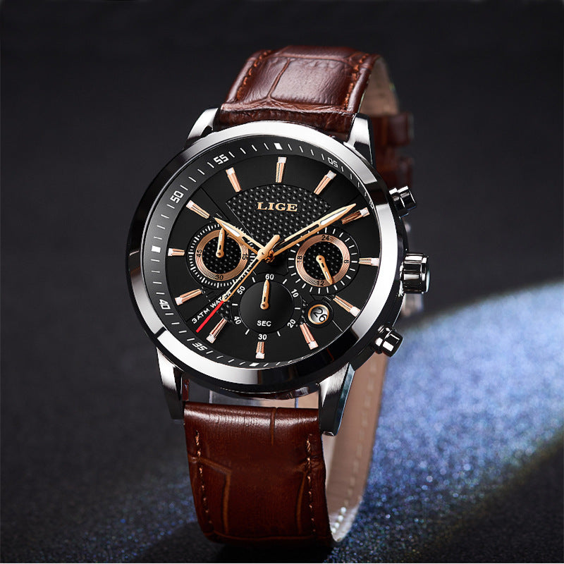 LoomTech TitanEdge™ — Men’s Fashion Sport Watch | Mechanical Precision, Mineral Glass Mirror & Lifetime Warranty