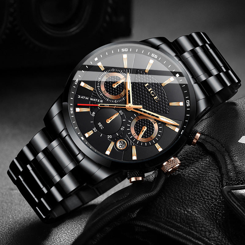 LoomTech TitanEdge™ — Men’s Fashion Sport Watch | Mechanical Precision, Mineral Glass Mirror & Lifetime Warranty
