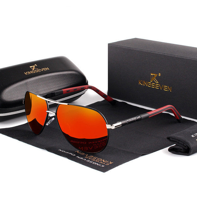 LoomTech™ Polarized Aluminum Alloy Sunglasses – Unisex UV400 Silicone Frame Shades for Men & Women