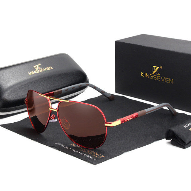 LoomTech™ Polarized Aluminum Alloy Sunglasses – Unisex UV400 Silicone Frame Shades for Men & Women