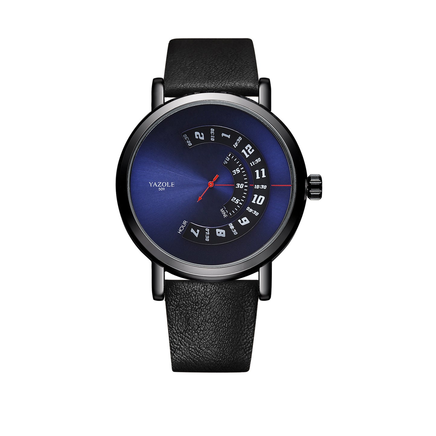 LoomTech AxisTime™ — Men’s Turntable Waterproof Quartz Watch with Metal Case & Mineral Glass Crystal (30M Water Resistant)