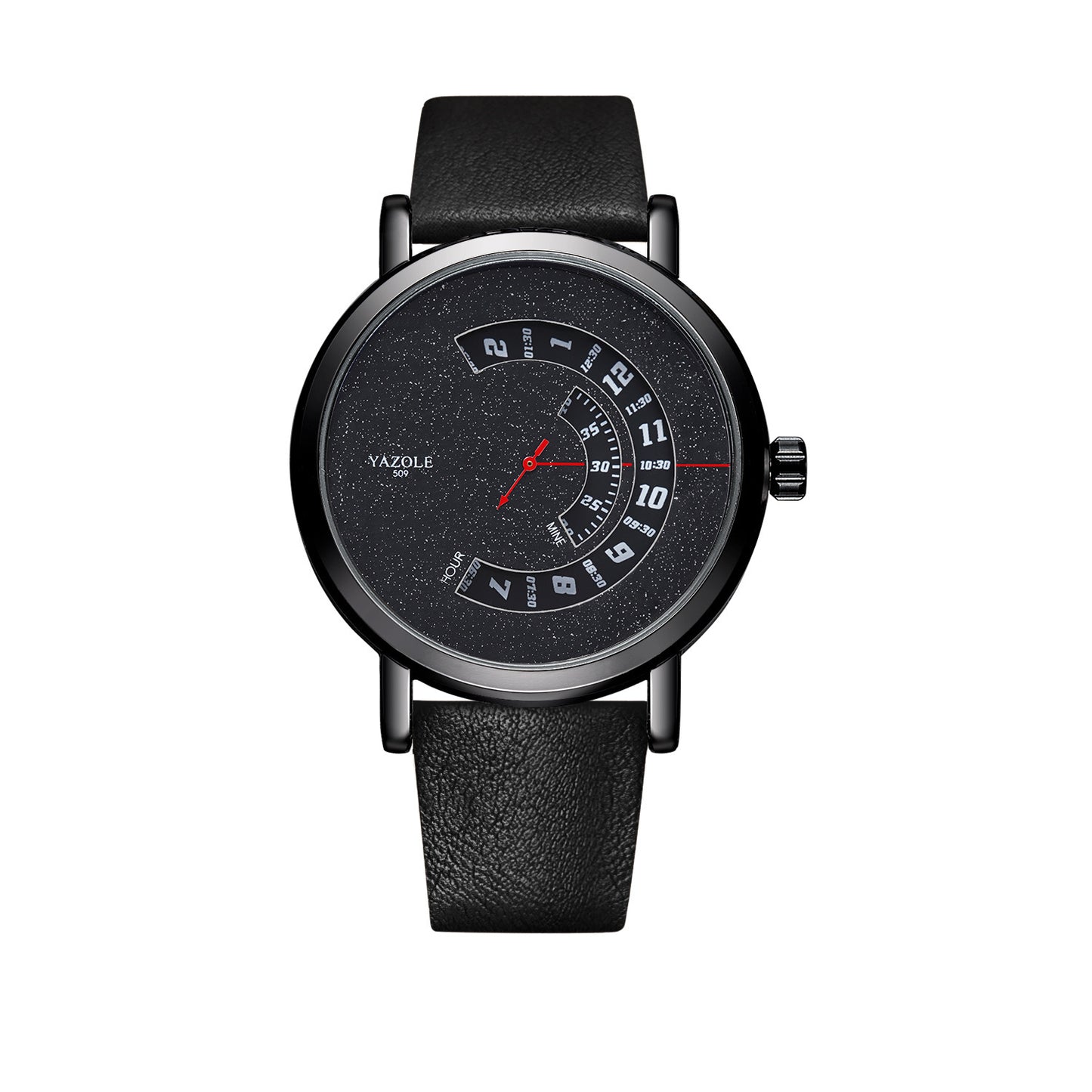 LoomTech AxisTime™ — Men’s Turntable Waterproof Quartz Watch with Metal Case & Mineral Glass Crystal (30M Water Resistant)