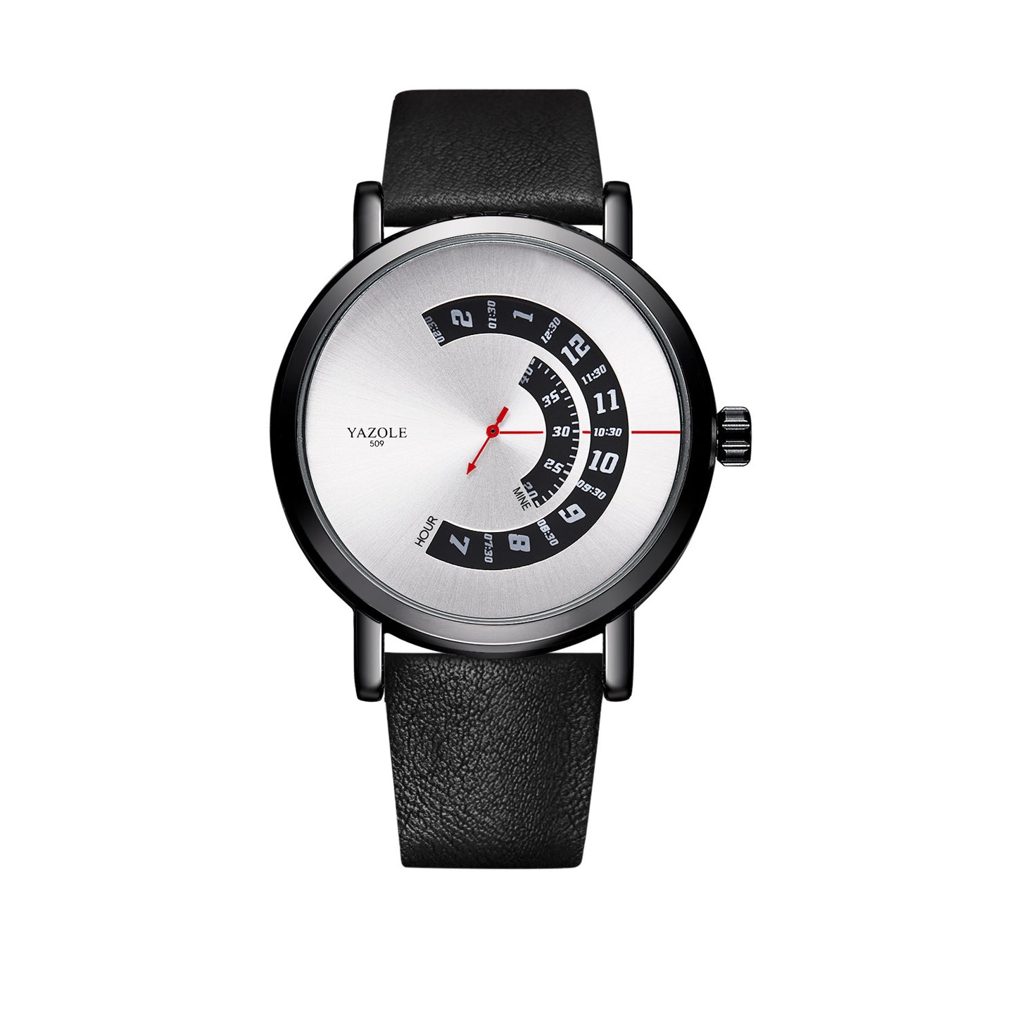 LoomTech AxisTime™ — Men’s Turntable Waterproof Quartz Watch with Metal Case & Mineral Glass Crystal (30M Water Resistant)