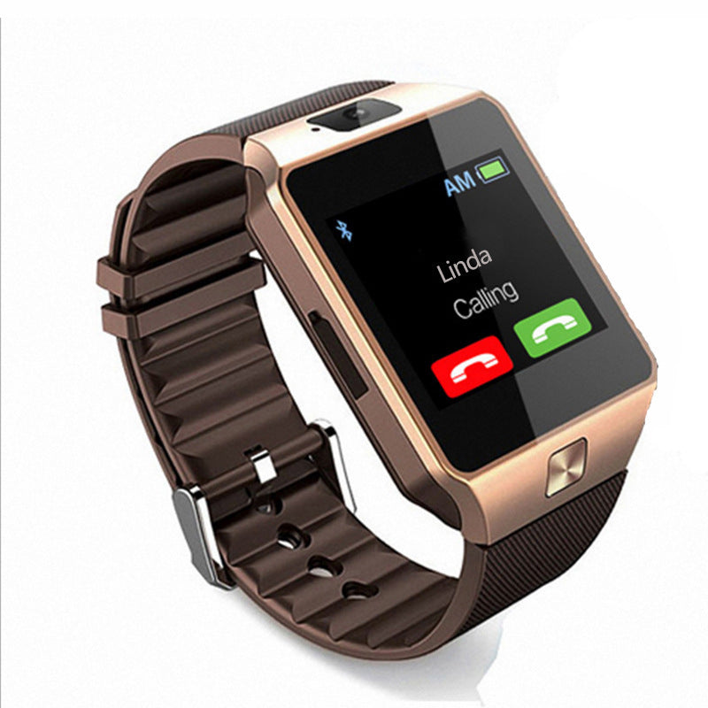 LoomTech DZ09™ — Smart Sports Watch with SIM Card & Camera | Bluetooth Calls, Fitness Tracking, Music, and Social Apps