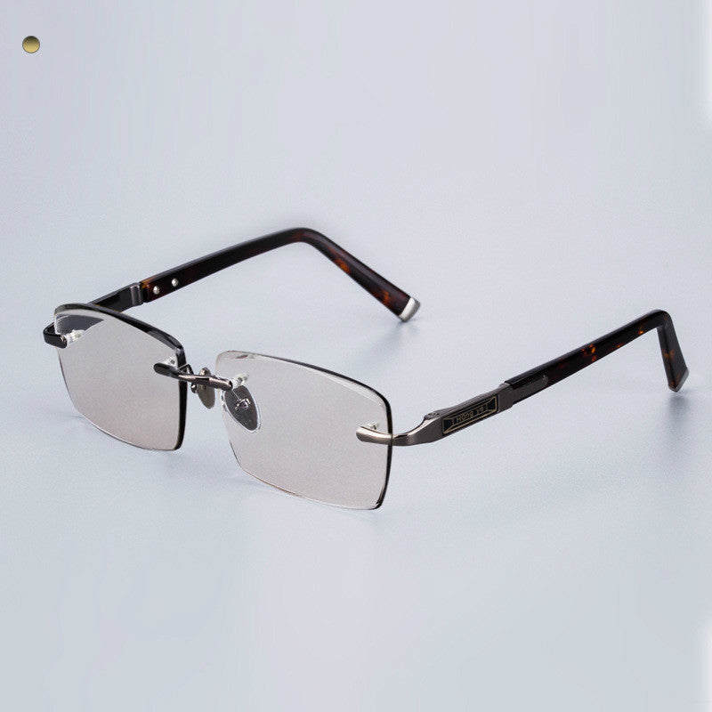 LoomTech™ Crystal Stone Sunglasses – Luxury Handcrafted Natural Crystal Lens Eyewear with Metal Frame