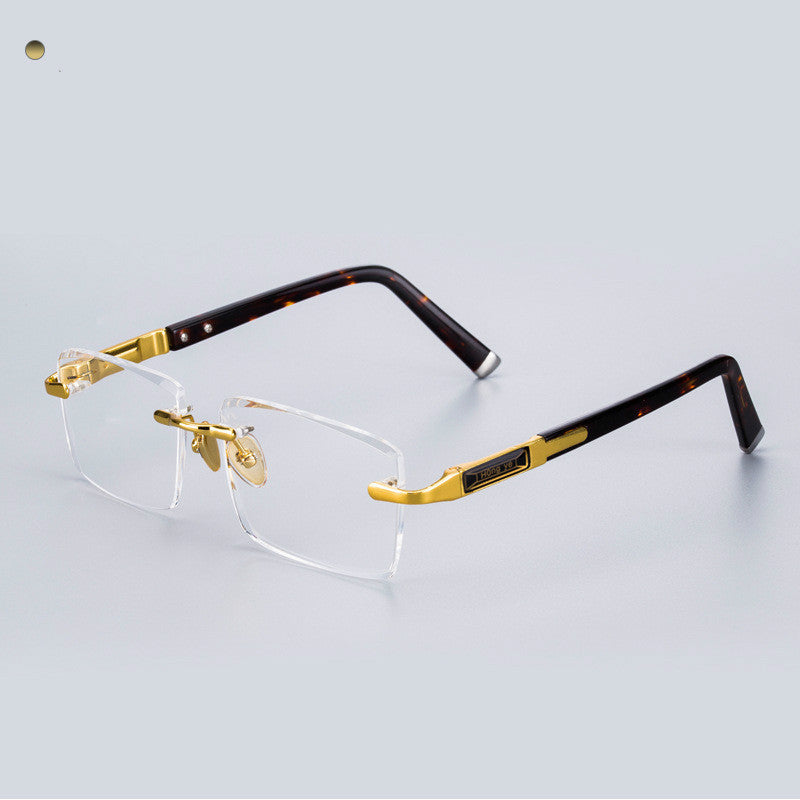 LoomTech™ Crystal Stone Sunglasses – Luxury Handcrafted Natural Crystal Lens Eyewear with Metal Frame