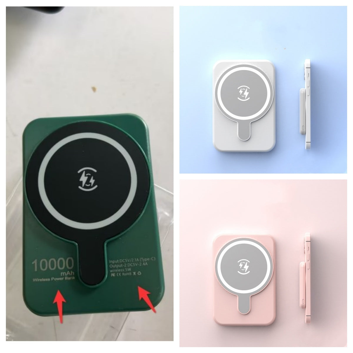 LoomTech™ Mini Magnetic Power Bank 5000mAh – Fast Wireless Charging Portable Battery for iPhone & More