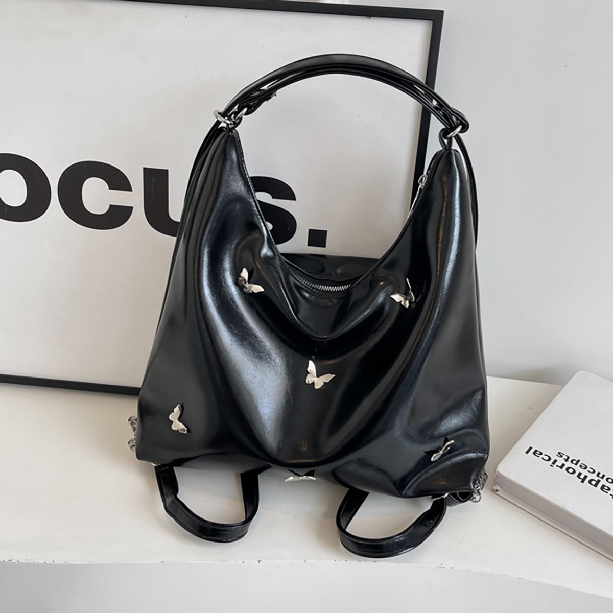 LoomTech™ Women’s Designer Hobo Handbag – Large PU Leather Crossbody & Shoulder Bag with Adjustable Strap