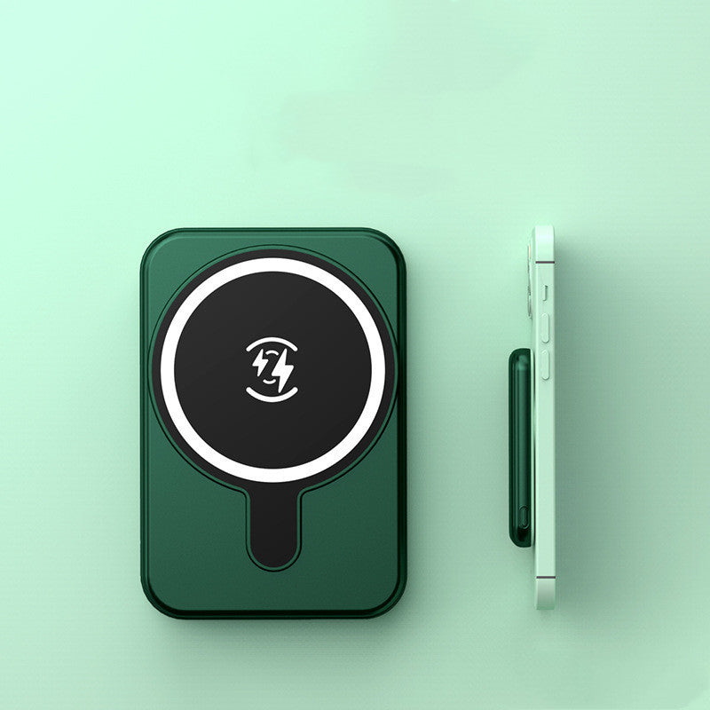 LoomTech™ Mini Magnetic Power Bank 5000mAh – Fast Wireless Charging Portable Battery for iPhone & More