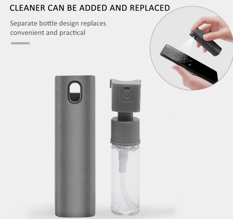 LoomTech™ 2-in-1 Screen Cleaner Kit – Spray & Microfiber Cloth for Phone, Laptop, and TV Screens