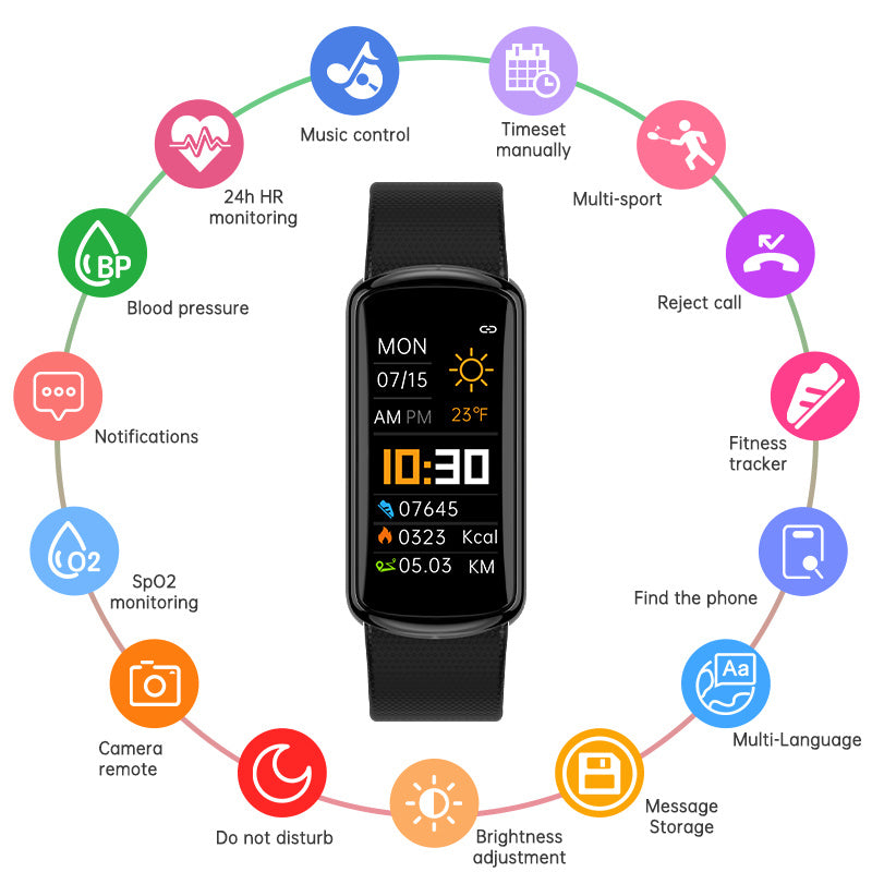 LoomTech ActiveStyle™ — Fashion Sports Smartwatch for Men & Women | Bluetooth 5.0, Color Display, USB Charging, IP68 Waterproof