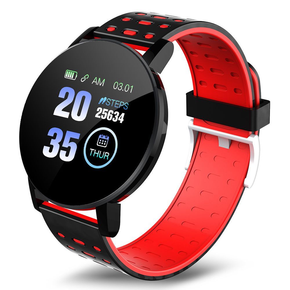 LoomTech 119 Plus™ — Bluetooth Smartwatch with Heart Rate Monitor, Vibration Alerts & 7-Day Battery Life