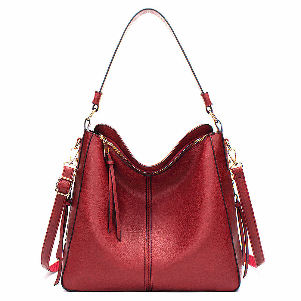 LoomTech™ Classic Hobo Shoulder Bag – Large PU Leather Crossbody Tote Handbag for Women