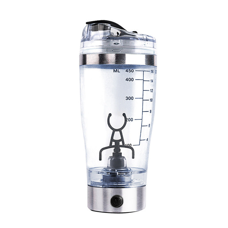 LoomTech™ Electric Protein Shaker Bottle – USB Rechargeable Vortex Mixer for Shakes, Coffee & Fitness Drinks (600ml)