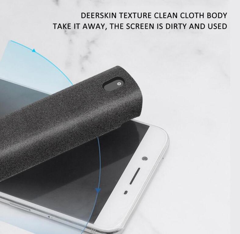 LoomTech™ 2-in-1 Screen Cleaner Kit – Spray & Microfiber Cloth for Phone, Laptop, and TV Screens
