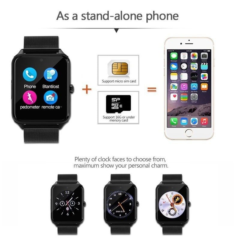 LoomTech Z60™ — Bluetooth Smartwatch with SIM Card Support, Call Function, and Fitness Tracking