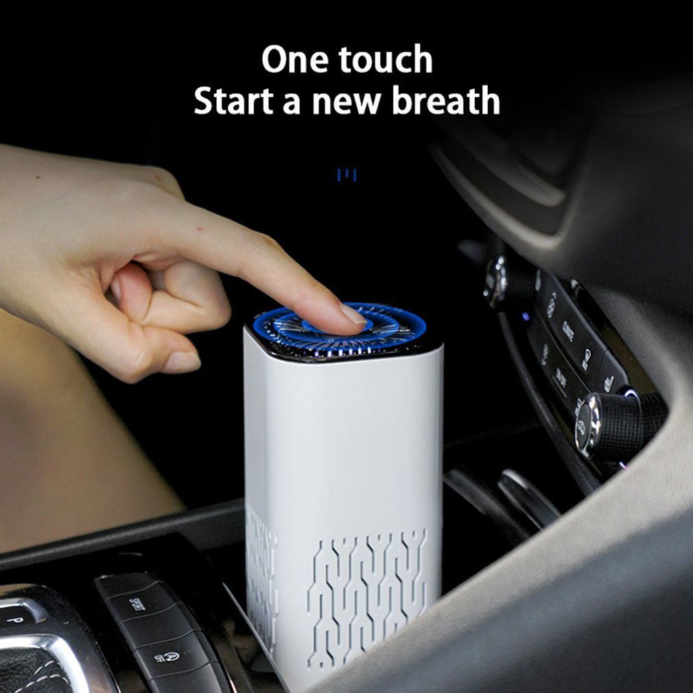 LoomTech™ Portable Car Air Purifier – Negative Ion Generator for Home & Vehicle Air Cleaning