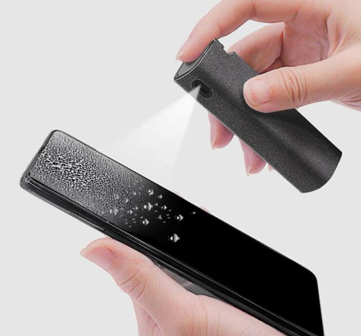 LoomTech™ 2-in-1 Screen Cleaner Kit – Spray & Microfiber Cloth for Phone, Laptop, and TV Screens