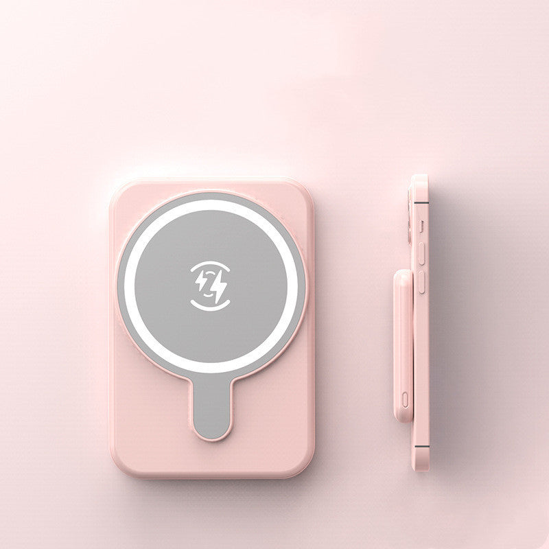 LoomTech™ Mini Magnetic Power Bank 5000mAh – Fast Wireless Charging Portable Battery for iPhone & More