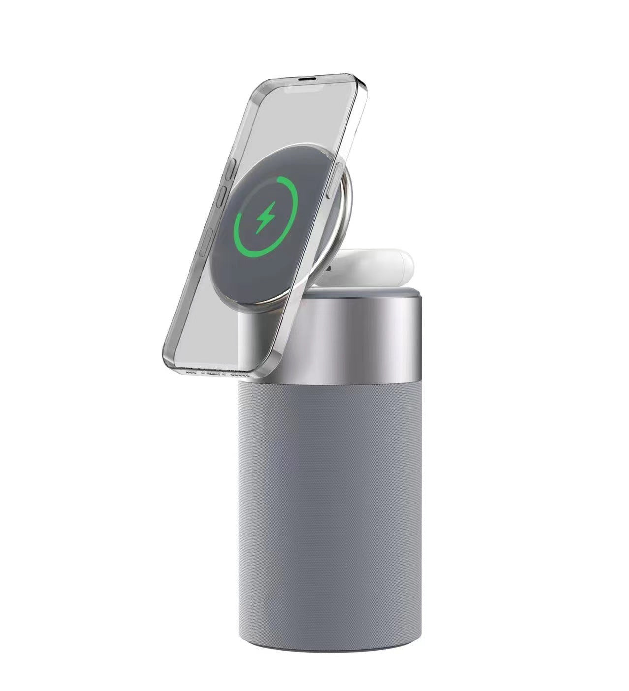 LoomTech™ 3-in-1 Wireless Charger & Bluetooth Speaker – Touch Lamp Station for iPhone & AirPods