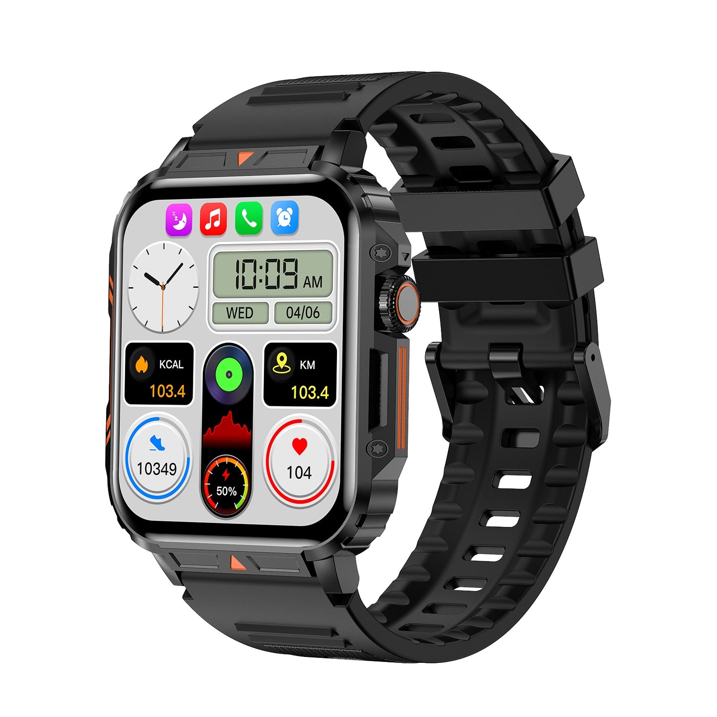 LoomTech L81™ — Outdoor Sports Smartwatch with Big Battery, Call Answering, Fitness Tracking & Waterproof Design