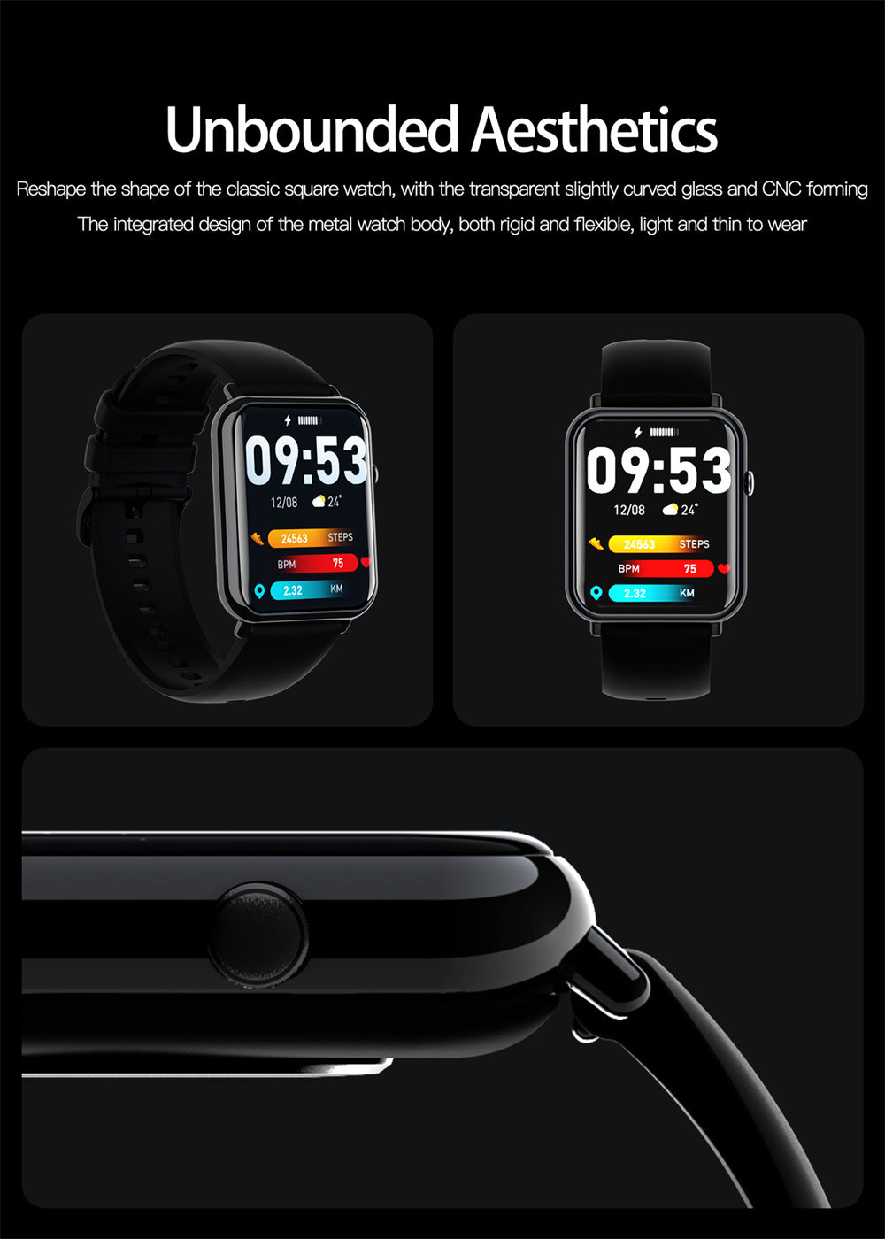 LoomTech AquaCore™ — Smart Waterproof Watch with Full-Touch Display, Bluetooth 5.2 & Long Battery Life (IP67)