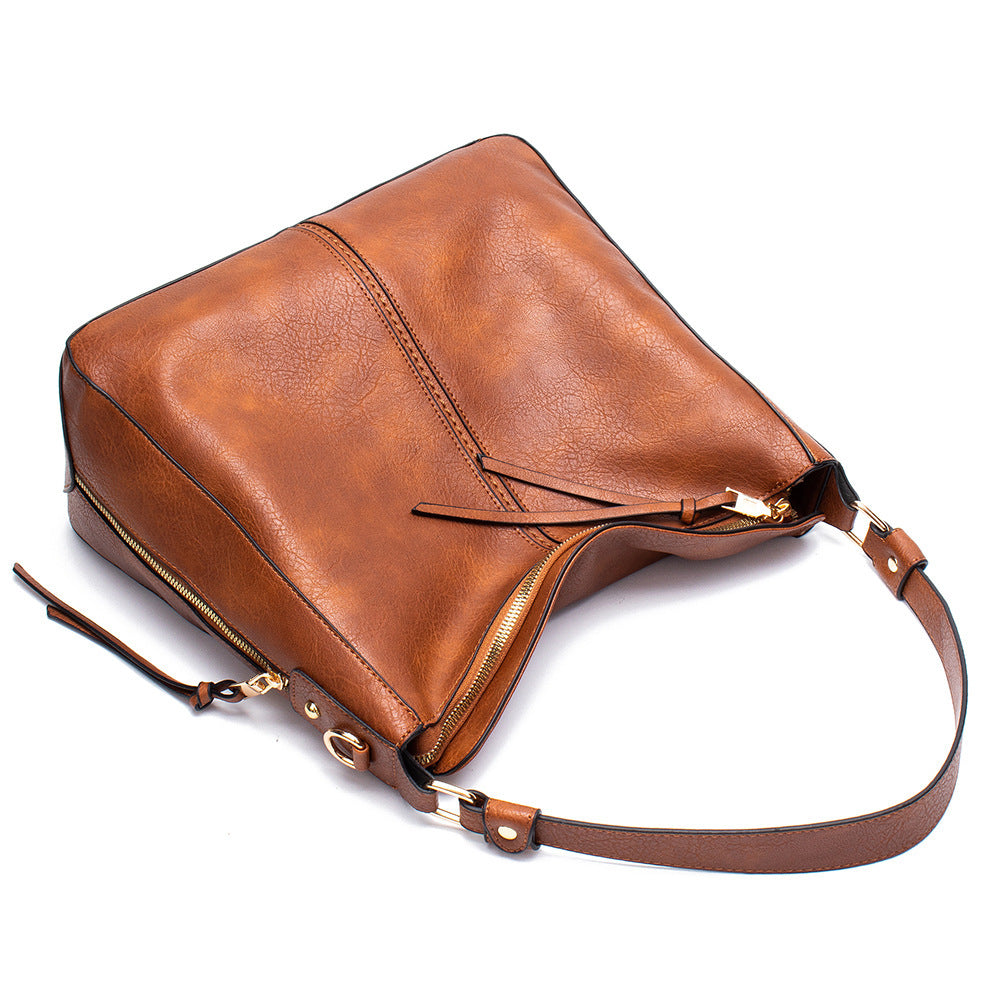 LoomTech™ Classic Hobo Shoulder Bag – Large PU Leather Crossbody Tote Handbag for Women