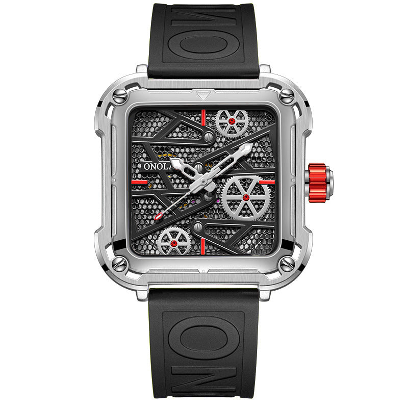 LoomTech ChronoEdge™ — Men’s Mechanical Watch | 44mm Stainless Steel Design, 30M Waterproof, Automatic Precision Movement