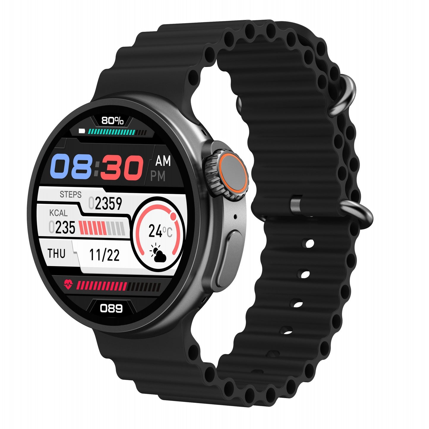 LoomTech K9 Pro™ — NFC Smartwatch with 1.39” HD Round Display, Wireless Charging, Bluetooth Calling & Offline Payment