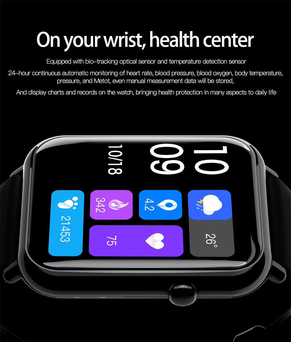 LoomTech AquaCore™ — Smart Waterproof Watch with Full-Touch Display, Bluetooth 5.2 & Long Battery Life (IP67)