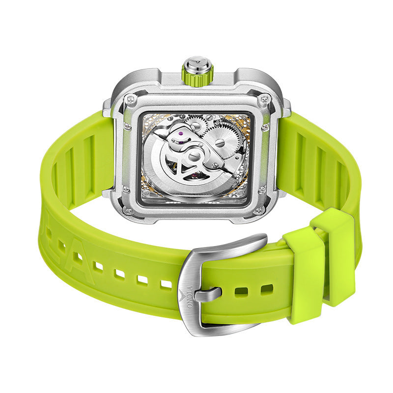 LoomTech ChronoEdge™ — Men’s Mechanical Watch | 44mm Stainless Steel Design, 30M Waterproof, Automatic Precision Movement