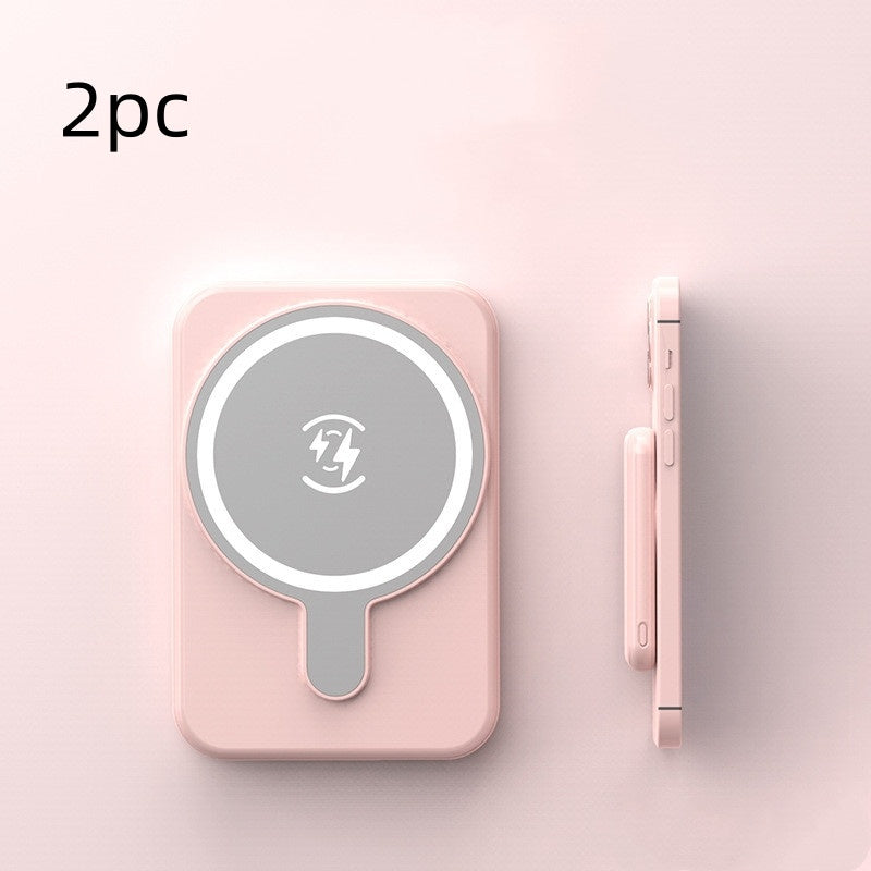 LoomTech™ Mini Magnetic Power Bank 5000mAh – Fast Wireless Charging Portable Battery for iPhone & More