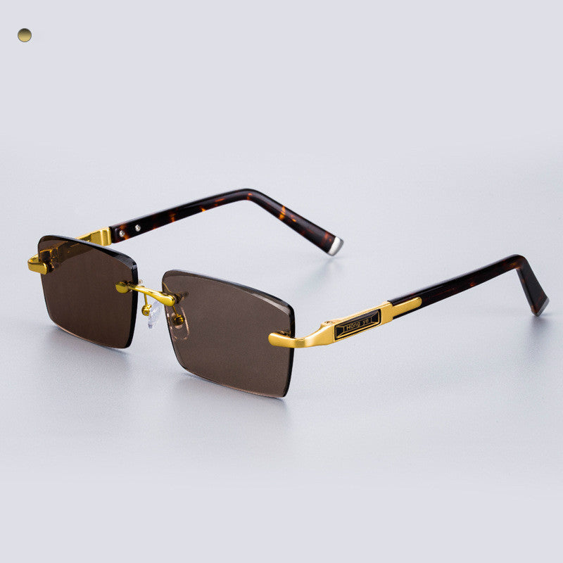 LoomTech™ Crystal Stone Sunglasses – Luxury Handcrafted Natural Crystal Lens Eyewear with Metal Frame