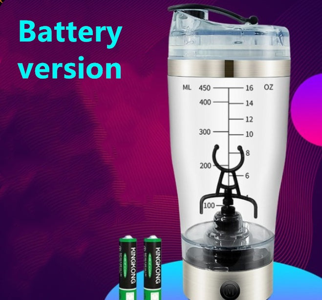 LoomTech™ Electric Protein Shaker Bottle – USB Rechargeable Vortex Mixer for Shakes, Coffee & Fitness Drinks (600ml)