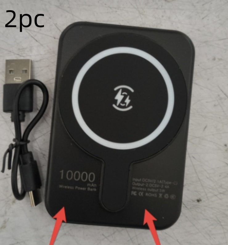 LoomTech™ Mini Magnetic Power Bank 5000mAh – Fast Wireless Charging Portable Battery for iPhone & More