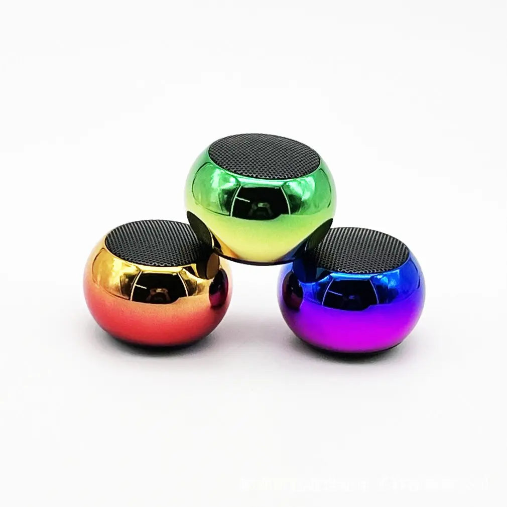 LoomTech Steel Mini Bluetooth Speaker – Portable Heavy Bass Wireless Subwoofer for Indoors & Outdoors