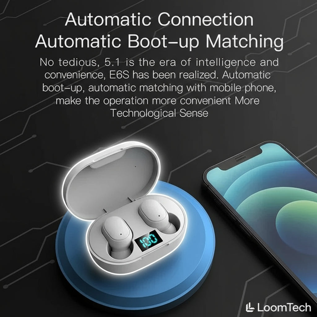 LoomTech E6S – TWS Sports Headset for iOS & Android