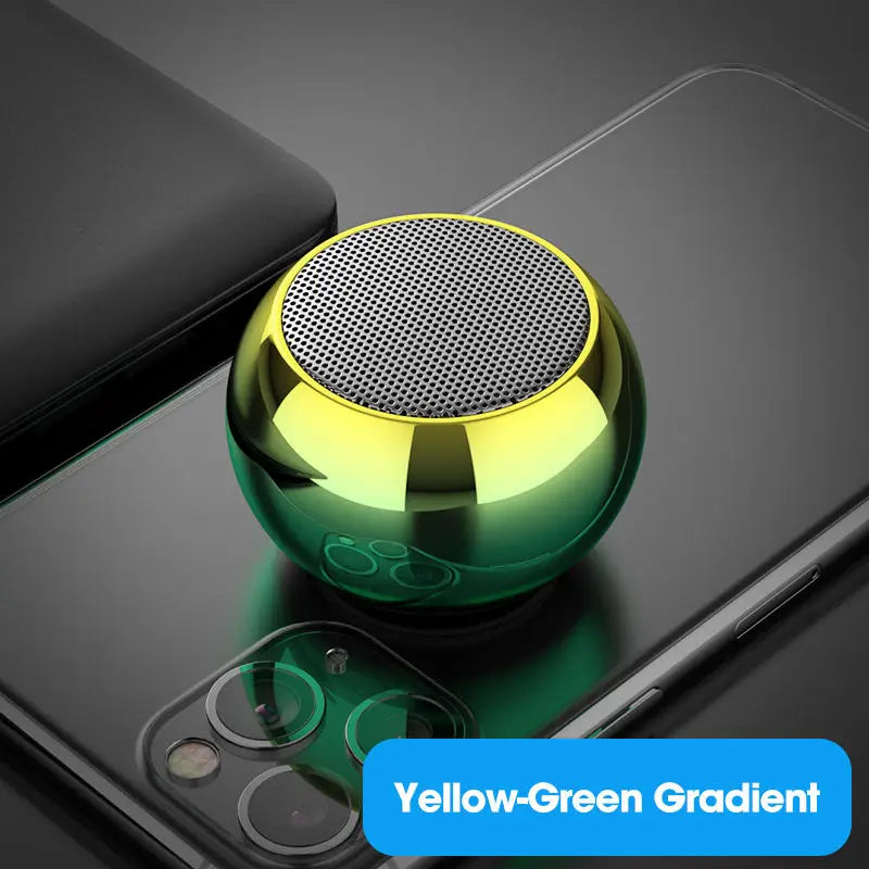 LoomTech Steel Mini Bluetooth Speaker – Portable Heavy Bass Wireless Subwoofer for Indoors & Outdoors