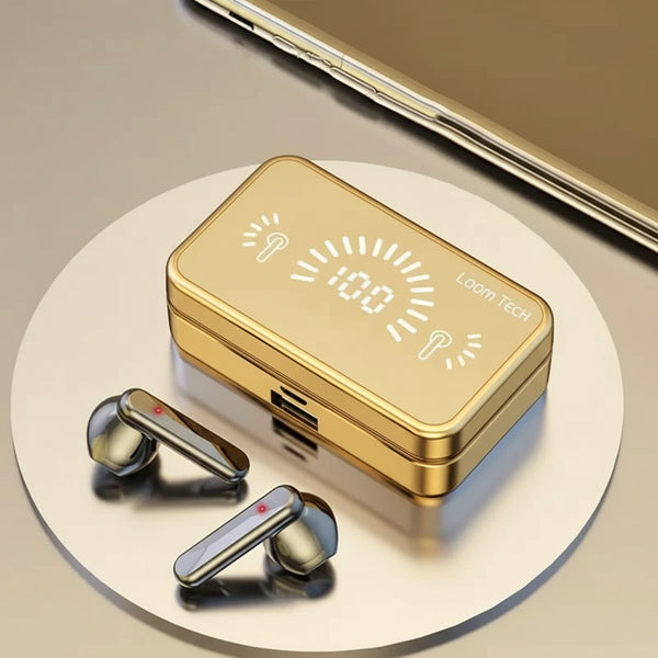 LoomTech S20 Wireless Earbuds – Bluetooth Stereo Headphones with Touch Control & Digital Display