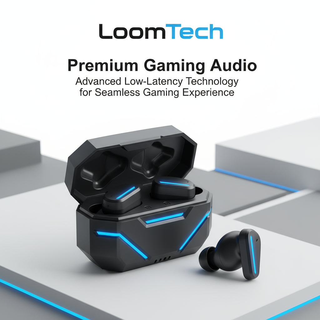 Loom Tech 9D Pro — True Wireless Gaming Earbuds With Precision Bass & HD Mic
